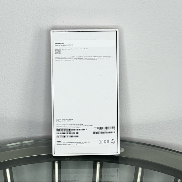 iPhone 15 Pro Blue Titanium Box **BOX ONLY** - Picture 3 of 7